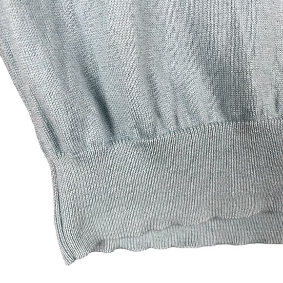 Bobby Jones Sweater Vest Mens L Wool Work Office Capsule Minimal Career FLAW - Picture 4 of 9